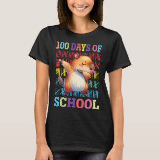 Lycklig 100 dagar för skolbarn i Kanarieöarna Gris T Shirt