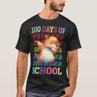 Lycklig 100 dagar för skolbarn i Kanarieöarna Gris T Shirt