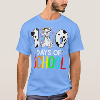 Lycklig 100 dagar för skolDalmatien Älskare Studen T Shirt