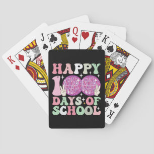 Lycklig 100 dagar för skoldiskar i Boll Groovy Ret Casinokort