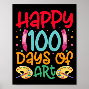 Lycklig 100 dagar för skollärare (Girls Boys G) Poster