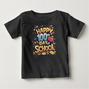 Lycklig 100 dagar för skollärare t shirt