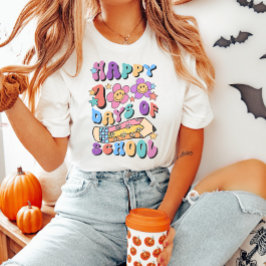 Lycklig 100 dagar för skolretrolärare t shirt