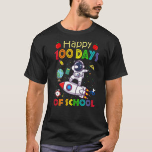 Lycklig 100 dagar med skolastronaut Rymden Kid T Shirt
