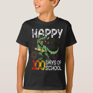 lycklig 100 dagar skoldinosaur t rex shirt