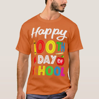 Lycklig 100 dagar smartare Lycklig 100 skoldag T Shirt