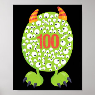 Lycklig 100 dagars barnpojke poster