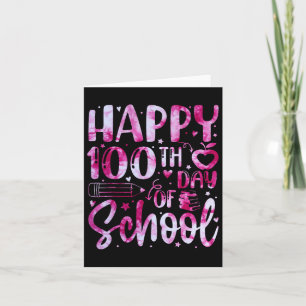 Lycklig 100-dagarsdag för regnbåge i skoltid 100 d kort