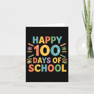 Lycklig 100-dagarsdag för regnbåge i skoltid 100 d kort