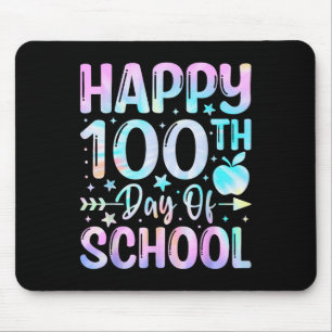 Lycklig 100-dagarsdag för regnbåge i skoltid 100 d musmatta