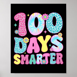 Lycklig 100-dagarsdag för regnbåge i skoltid 100 d poster