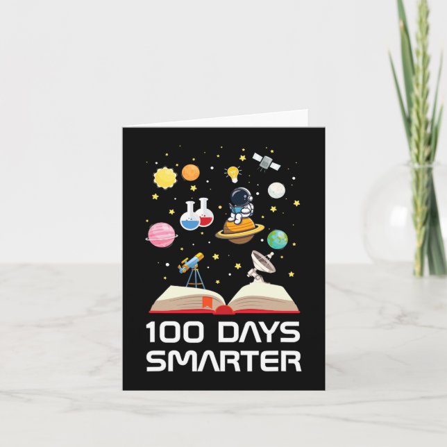 Lycklig 100-dagarsdag i skolan 100 dagar, smartare kort (Framsida)