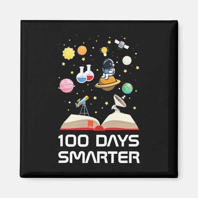 Lycklig 100-dagarsdag i skolan 100 dagar, smartare magnet (Framsidan)