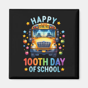 Lycklig 100-dagarsdagen för Buss-chauffören 100 da Magnet