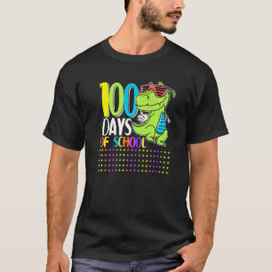 Lycklig 100-dagarsdagen för skoldoktorer Trex-pojk T Shirt