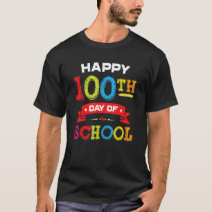 Lycklig 100-dagarsdagen för skolelever t shirt
