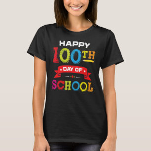 Lycklig 100-dagarsdagen för skolelever t shirt