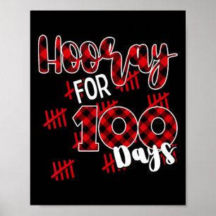 Lycklig 100-dagarsdagen för skolhus i 100 dagar poster