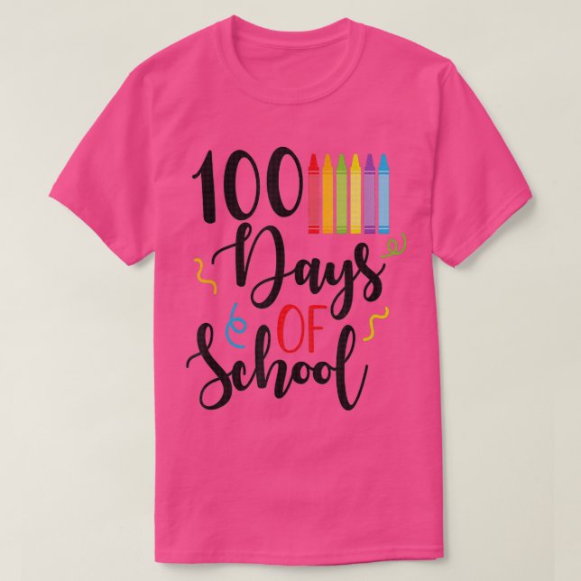 Lycklig 100-dagarsdagen för skollärare i Student 1 T Shirt (Design framsida)