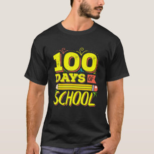 Lycklig 100-dagarsdagen för skolutrustning för Kin T Shirt