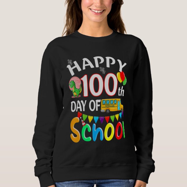 Lycklig 100-dagarsdagen före K-nybörjare 100-dagar T Shirt (Framsida)