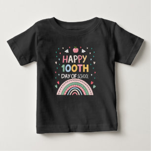 Lycklig 100-dagen för regnbågsbarn i skolan T-Shir T Shirt