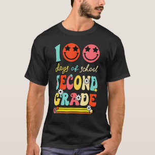 Lycklig 100:e dagen av 2:a Klass 100 skoldagar - T Shirt