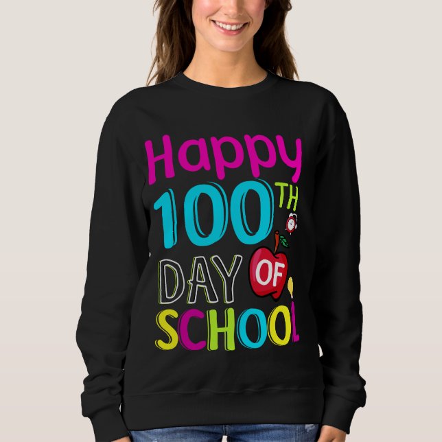 Lycklig-100:e skoldagen t shirt (Framsida)