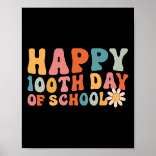 Lycklig 100 skoldag 100 dagar Brighter Girls Poster