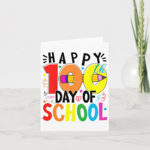 Lycklig 100 skoldag 100 skoldagar kort