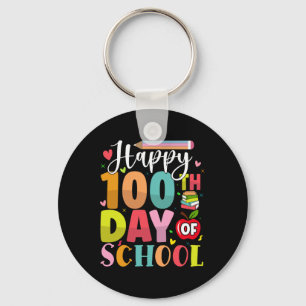 Lycklig 100 skoldag 100 skoldagar nyckelring
