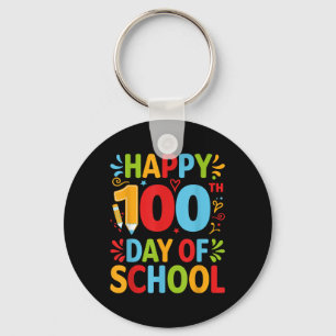 Lycklig 100 skoldag 100 skoldagar nyckelring