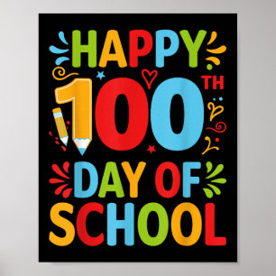 Lycklig 100 skoldag 100 skoldagar poster