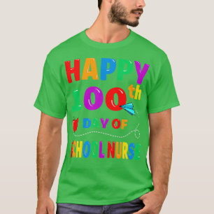 Lycklig 100 skoldag för skollärare o t shirt