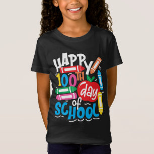 Lycklig 100 skoldag t shirt