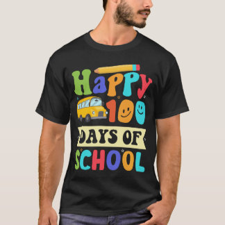 lycklig 100 skoldagar 100 dagar med 100 dagar t shirt