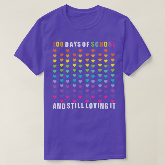 Lycklig 100 skoldagar 9 t shirt (Design framsida)