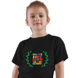 Lycklig 100 skoldagar! Barn Firande T Shirt