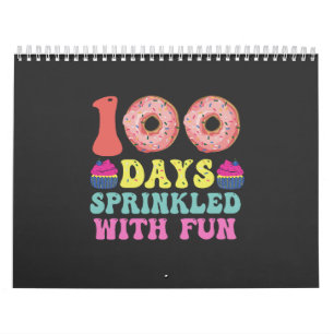 Lycklig 100 skoldagar med Roligt Kalender