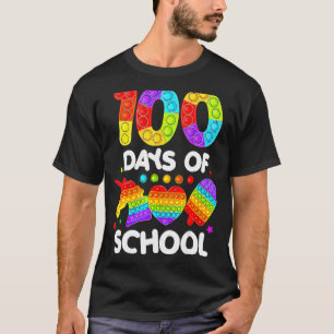 Lycklig 100 skoldagar och fortfarande 100 dagars f t shirt