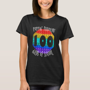 Lycklig 100 skoldagar och fortfarande 100 dagars f t shirt