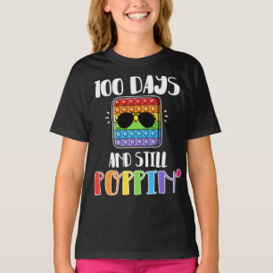 Lycklig 100 skoldagar och fortfarande 100 dagars f t shirt