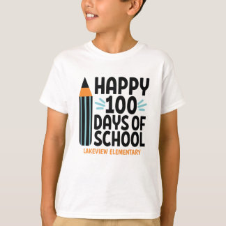 Lycklig 100 skoldagar| Personlig T Shirt