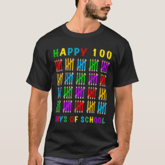 Lycklig 100 skoldagar t shirt