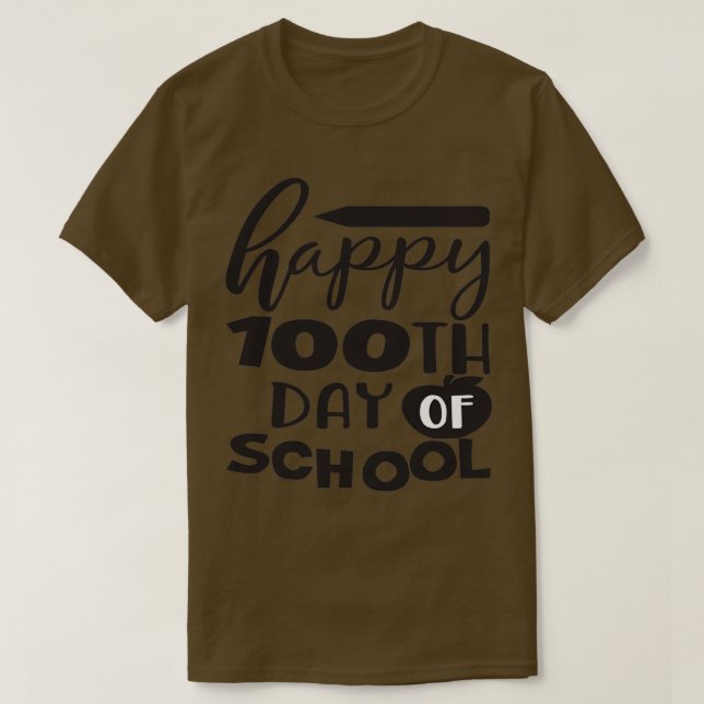 LYCKLIG 100 SKOLENS DAG 4 T SHIRT (Design framsida)