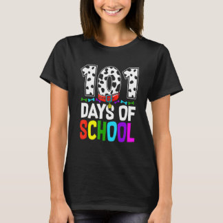 Lycklig 101 dagar skolcute Hundar Älskare Student  T Shirt