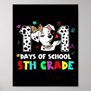 Lycklig 101 dagar skoldag 5 Klass 100 dagar smart Poster
