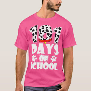 Lycklig 101 dagars Hund älskare Student eller lära T Shirt