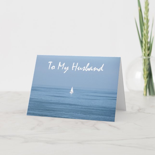 Lycklig 10-årsdagen Make - Segelbåtar Kort (Framsida)