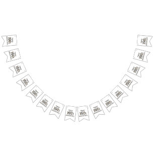 Lycklig 10-årsjubileum-banderollen vimplar